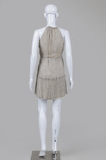 Load image into Gallery viewer, AllSaints Grey Mini Print Tiered Sundress w/ Belt (XS)
