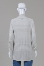 Load image into Gallery viewer, Theory Light Grey Open Front Cardigan (P)
