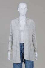 Load image into Gallery viewer, Theory Light Grey Open Front Cardigan (P)

