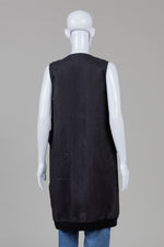 Load image into Gallery viewer, BLU No 9 Black Open Front Vest (XS)
