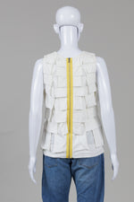 Load image into Gallery viewer, Phillip Lim 3.1 Cream Sleeveless Layered Ruffle Top (M)
