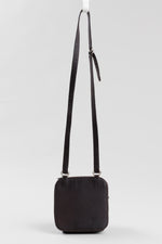 Load image into Gallery viewer, Viterbo by Johnny Farah black mini saddle bag with back zippered wallet
