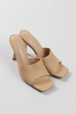 Load image into Gallery viewer, Tony Bianco light tan slip on heeled sandal (5.5)
