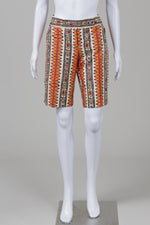 Load image into Gallery viewer, Trina Turk Orange Print Bermuda Shorts (6)
