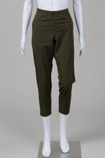Load image into Gallery viewer, Ayrtight (Canada) Olive Elasticized Waist Travel Pants (L)
