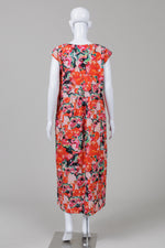 Load image into Gallery viewer, Foil Red Print Sleeveless Dress w/ Empire Waist (6)
