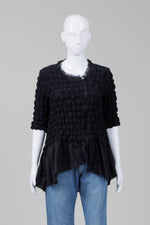 Load image into Gallery viewer, Kedziorek Zip Jacket w/ 3/4 Sleeves w/ Bubble Smocking Bodice (40) *Like new
