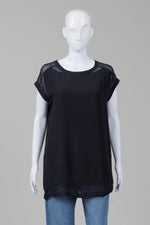 Load image into Gallery viewer, AllSaints Black Georgette Lined Shell (6)
