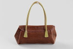 Load image into Gallery viewer, Claudia Firenze green brown and pink baguette (small mark on interior)
