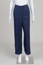 Load image into Gallery viewer, COS Navy Wide Leg Pant w/ Elasticized Back Waist (36)
