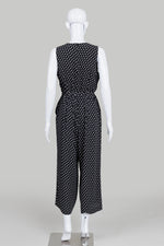 Load image into Gallery viewer, Michael Michael Kors Black/White Print Sleeveless Jumpsuit (8)
