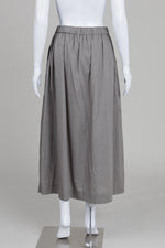 Load image into Gallery viewer, Obakki Sage Midi Skirt w/ Elasticized Back (S)
