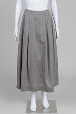 Load image into Gallery viewer, Obakki Sage Midi Skirt w/ Elasticized Back (S)
