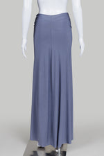 Load image into Gallery viewer, Issey Miyake Steel Blue Jersey Strapless Tube Dress
