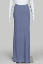 Load image into Gallery viewer, Issey Miyake Steel Blue Jersey Strapless Tube Dress
