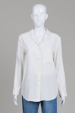 Load image into Gallery viewer, COS Off White Pyjama Collar Shirt (XS)
