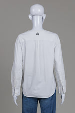 Load image into Gallery viewer, Max Mara White Long Sleeve Top w/ Shirt Sleeves
