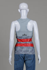 Load image into Gallery viewer, Stella McCartney for Adidas Grey/Red Athletic Tank Top (S)
