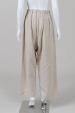 Load image into Gallery viewer, Maiwa Natural Linen Wide Leg Elasticized Pant (M)
