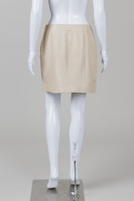 Load image into Gallery viewer, Danier Cream Leather Mini Skirt (8)
