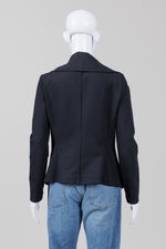 Load image into Gallery viewer, Donna Karan Black Shawl Collar Blazer (10)
