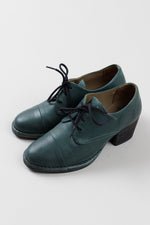 Load image into Gallery viewer, Fly London evergreen heeled Oxford shoes (38)
