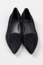 Load image into Gallery viewer, Stuart Weitzman black suede moccasin shoes (9)

