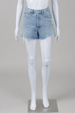 Load image into Gallery viewer, Agolde Light Wash Denim Cut-off Shorts (26)
