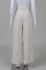 Load image into Gallery viewer, COS Beige Pleated Wide Leg Pants (10)

