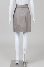 Load image into Gallery viewer, BCBGMaxAzria Taupe Paperbag Waist Skirt w/ Belt (2)
