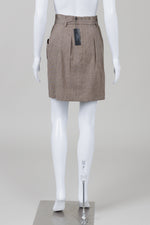 Load image into Gallery viewer, BCBGMaxAzria Taupe Linen Paperbag Waist Skirt w/ Pockets (2)

