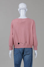 Load image into Gallery viewer, Collectif Dusty Rose 3/4 Sleeve Cardigan w/ Cat Applique (UK 22)
