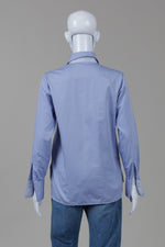 Load image into Gallery viewer, Hugo Boss Periwinkle Blue Button Down Shirt w/ Stripe Contrast inside Placket (UK 6)
