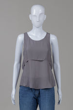 Load image into Gallery viewer, Theory Grey Layered Sleeveless Top (S)

