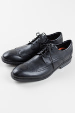 Load image into Gallery viewer, ROCKPORT Men’s black leather lace-up dress shoes, brand new condition (16M)
