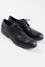 Load image into Gallery viewer, ROCKPORT Men’s black leather lace-up dress shoes, brand new condition (16M)
