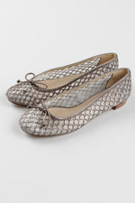 Load image into Gallery viewer, STUART WEITZMAN metallic weave design flats, (12)
