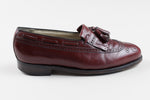 Load image into Gallery viewer, FLORSHEIM Men’s port wine leather borgues/loafers with tassles (8M)
