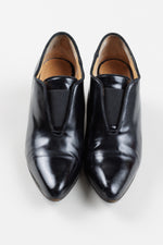 Load image into Gallery viewer, ACNE black leather pointed loafer, some creasing (37)
