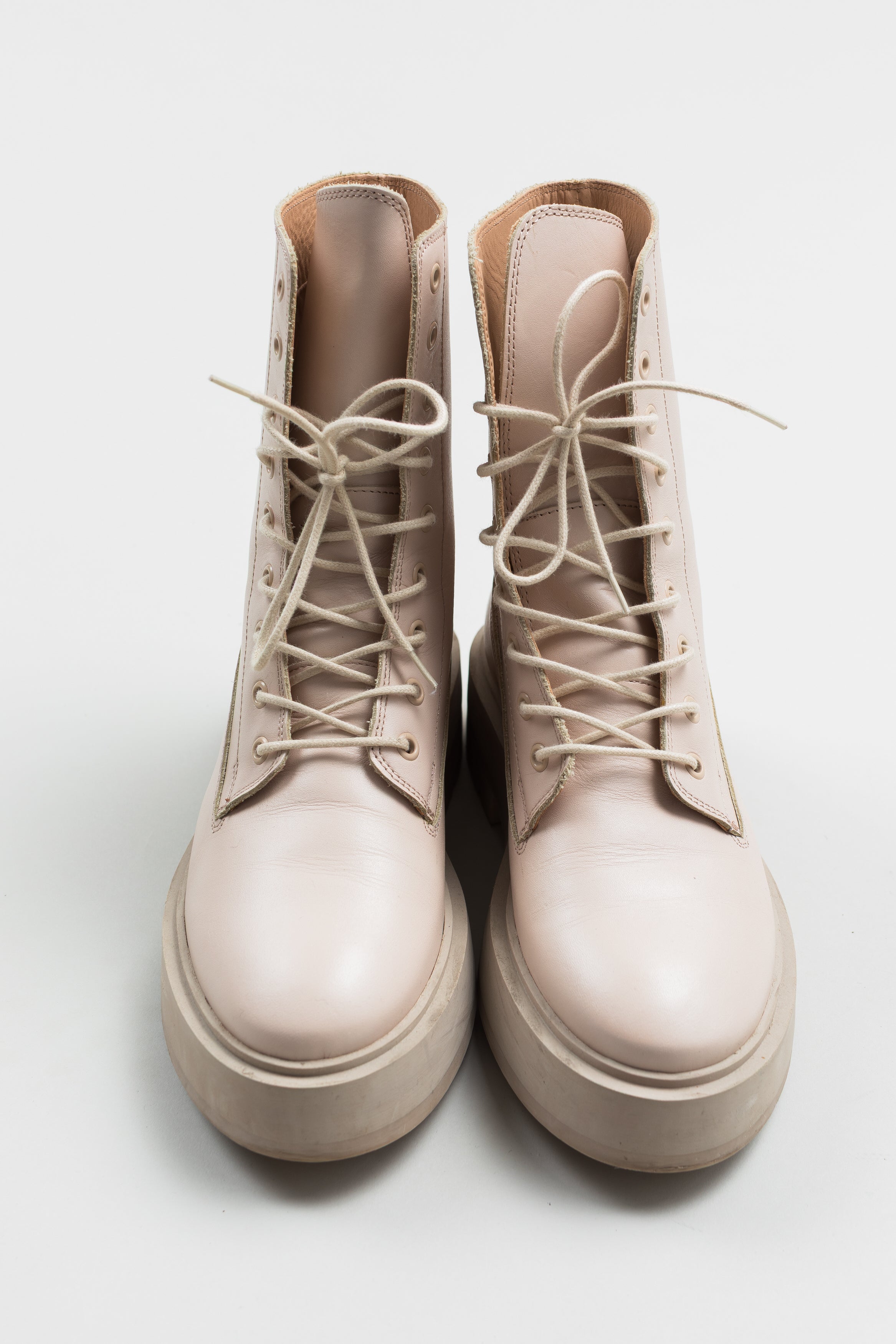 & Other Stories Platform lace-up boots cream tone (40)