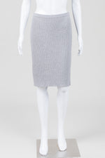 Load image into Gallery viewer, Eileen Fisher Grey Rib Knit Skirt (S)

