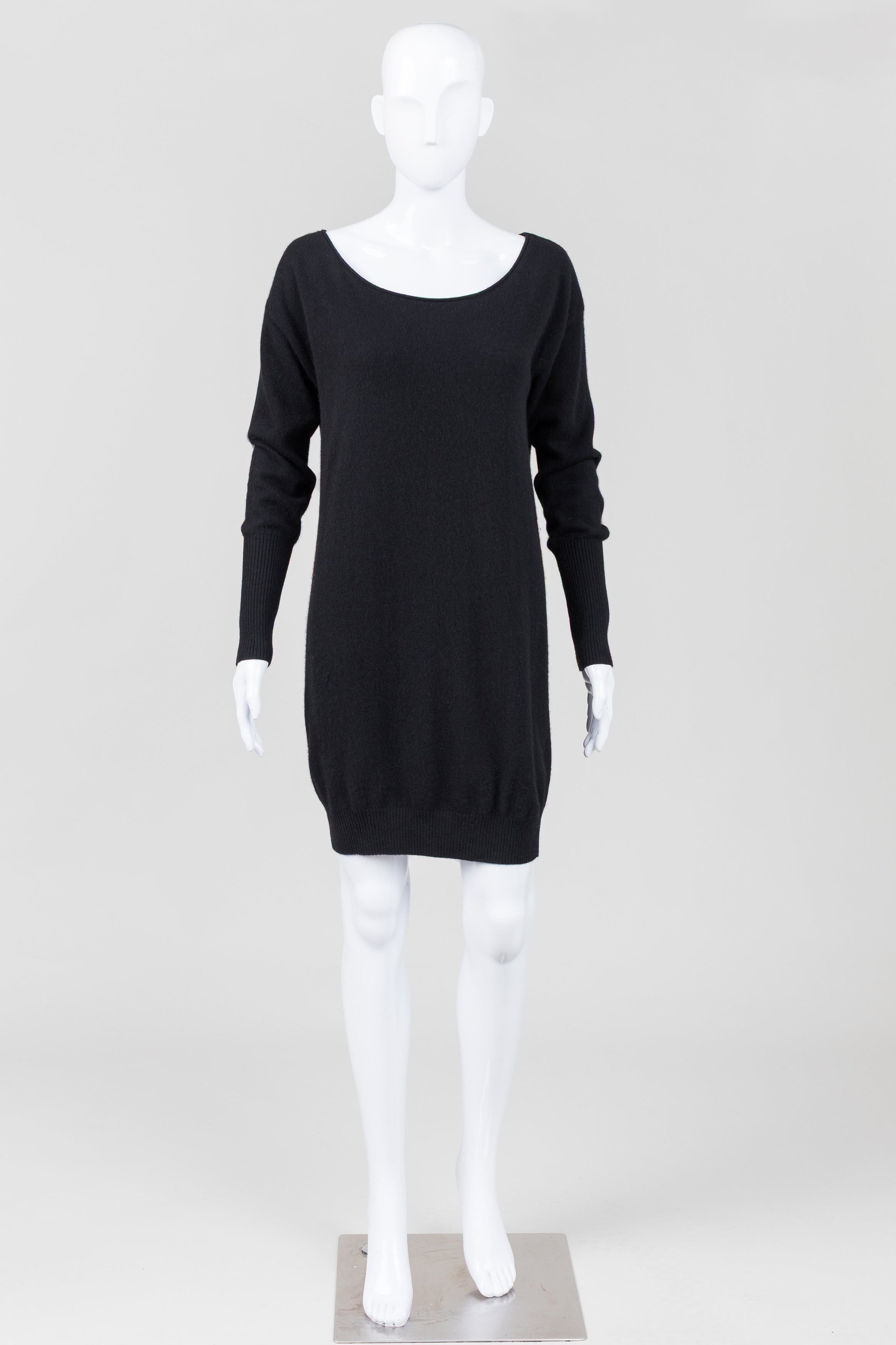Naadam Black Cashmere Knit Dress (M)