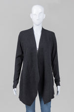 Load image into Gallery viewer, Eileen Fisher Charcoal Open Front Cardigan w/ Pockets (XS)
