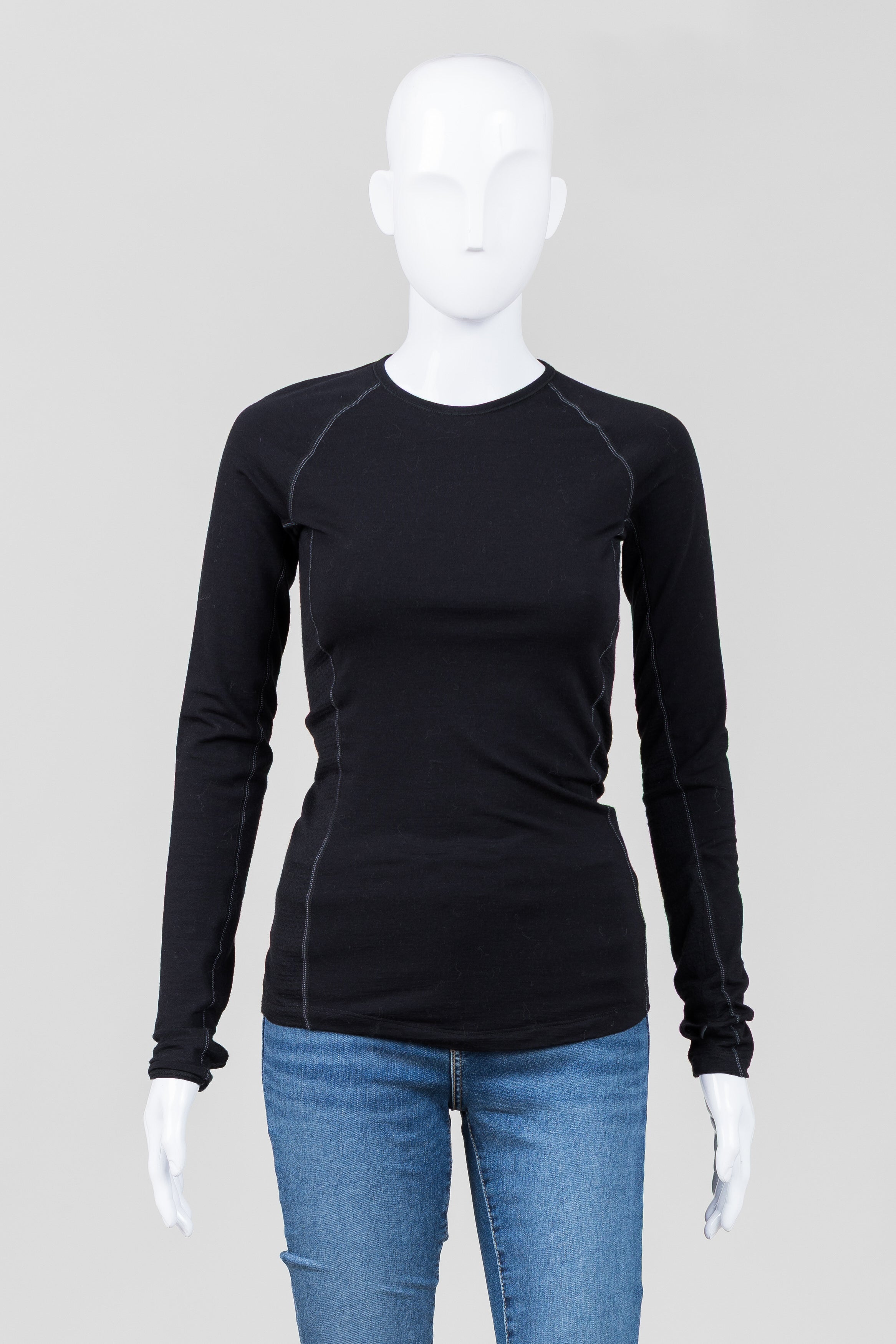 Icebreaker Black Crewneck Top (XS)