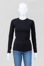 Load image into Gallery viewer, Icebreaker Black Crewneck Top (XS)
