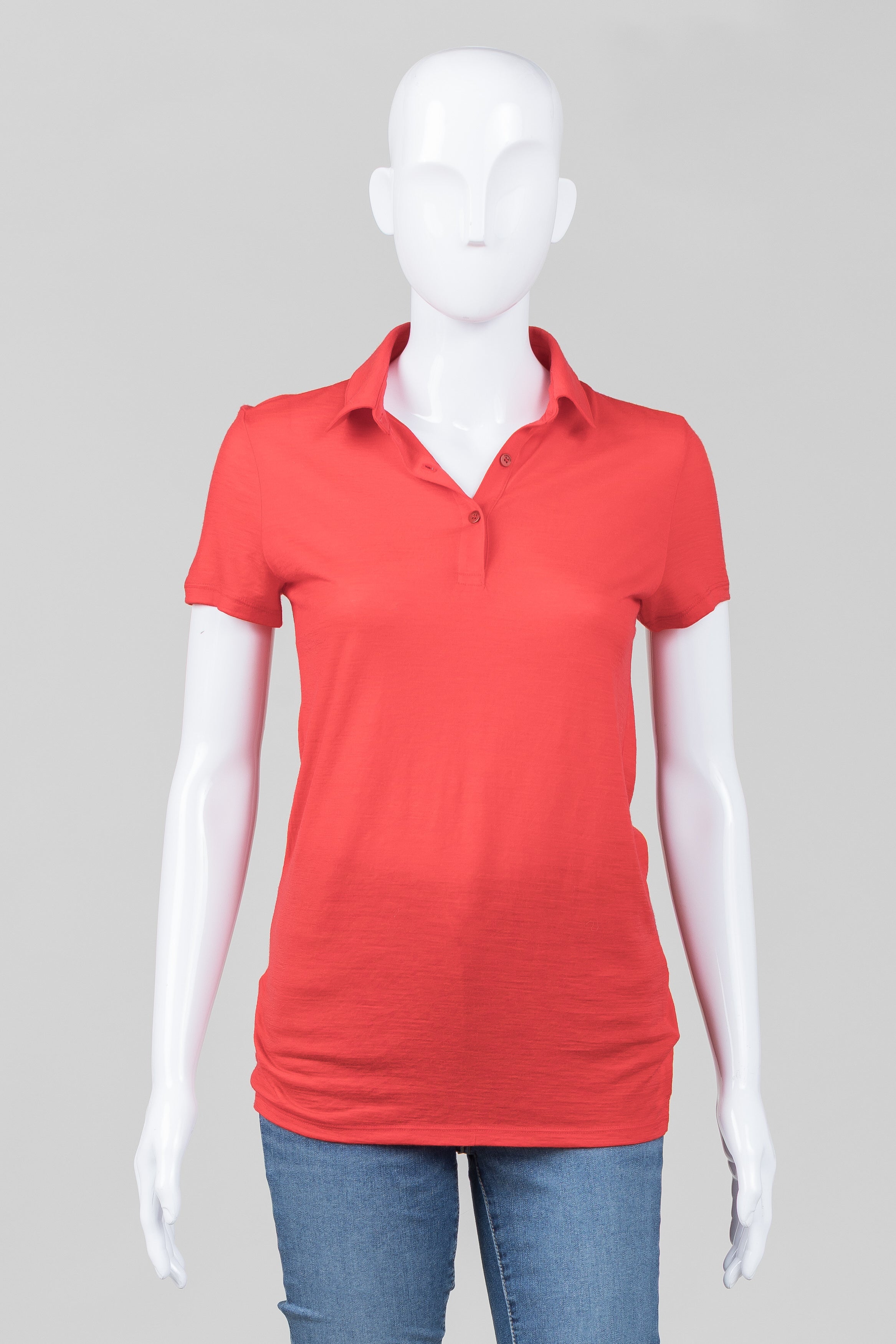 Icebreaker Red Short Sleeve Polo Shirt (XS)