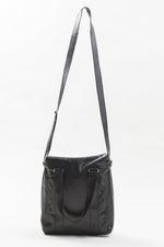 Load image into Gallery viewer, M0851 black leather crossbody bag
