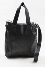 Load image into Gallery viewer, M0851 black leather crossbody bag

