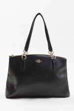 Load image into Gallery viewer, COACH black patent leather shoulder bag
