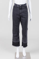 Load image into Gallery viewer, Rachel Comey Released Hem Washed Black Jeans (8)

